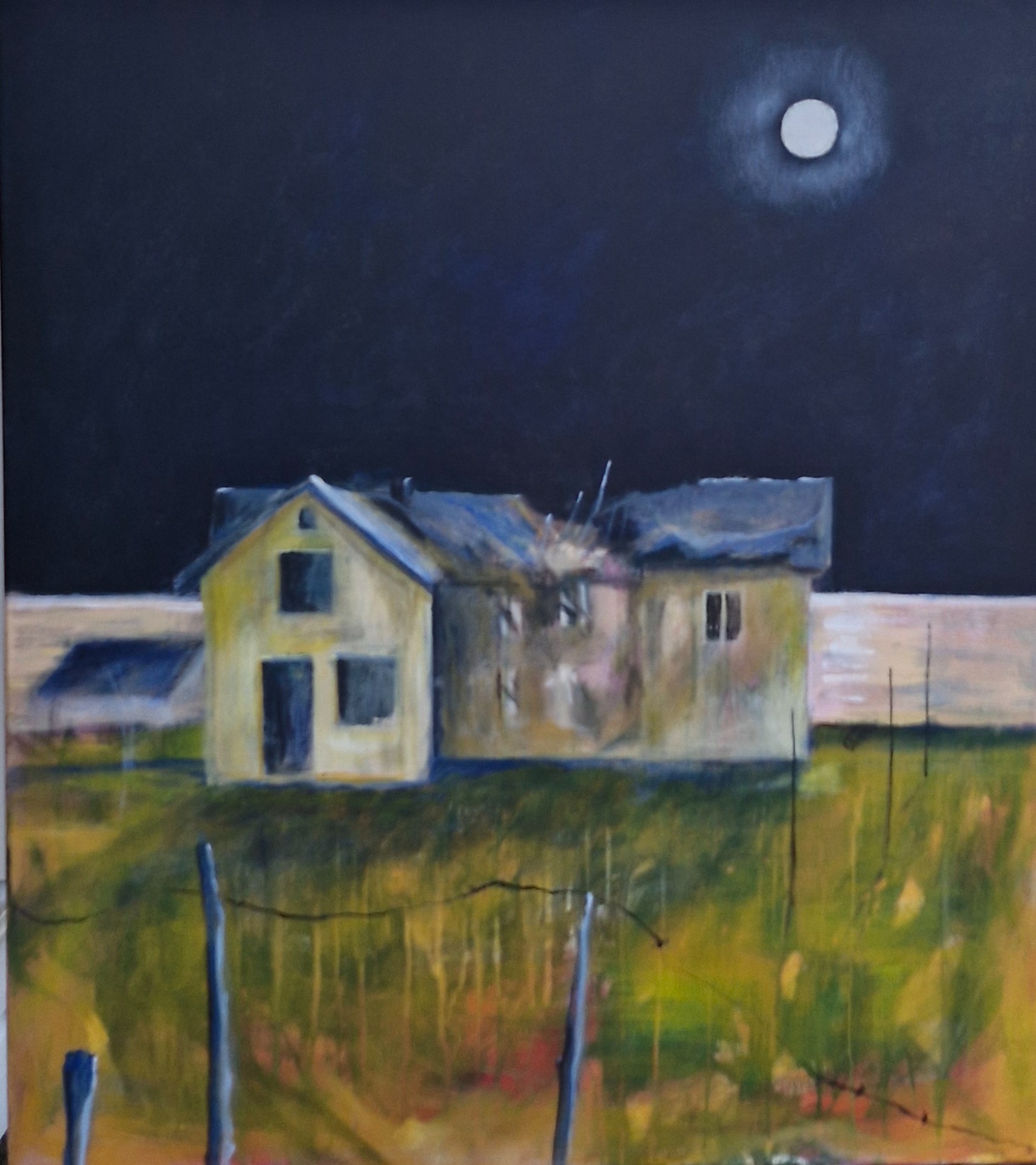 Det som ble igjen, 90 x 90 cm