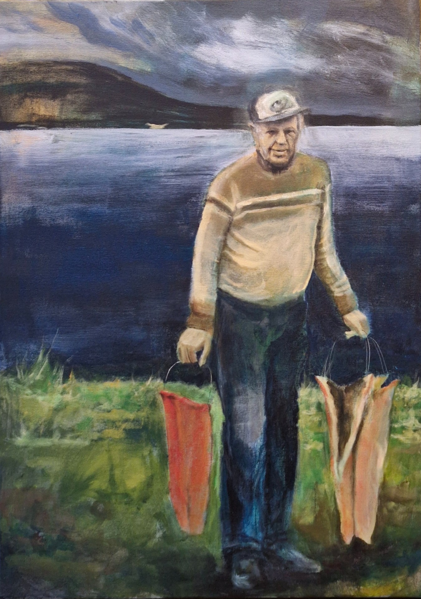 Morfar 50 x 70 cm SOLGT