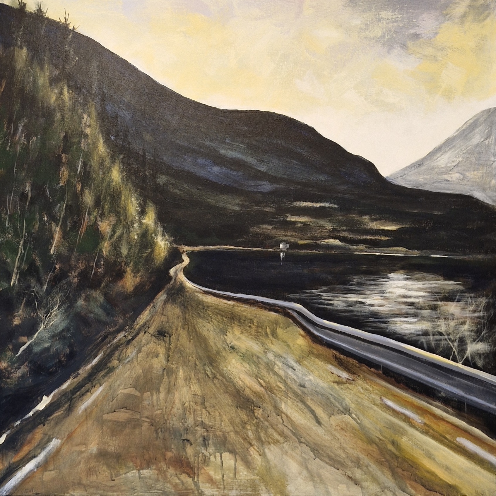 I kveldens ro , 90 x 90 cm