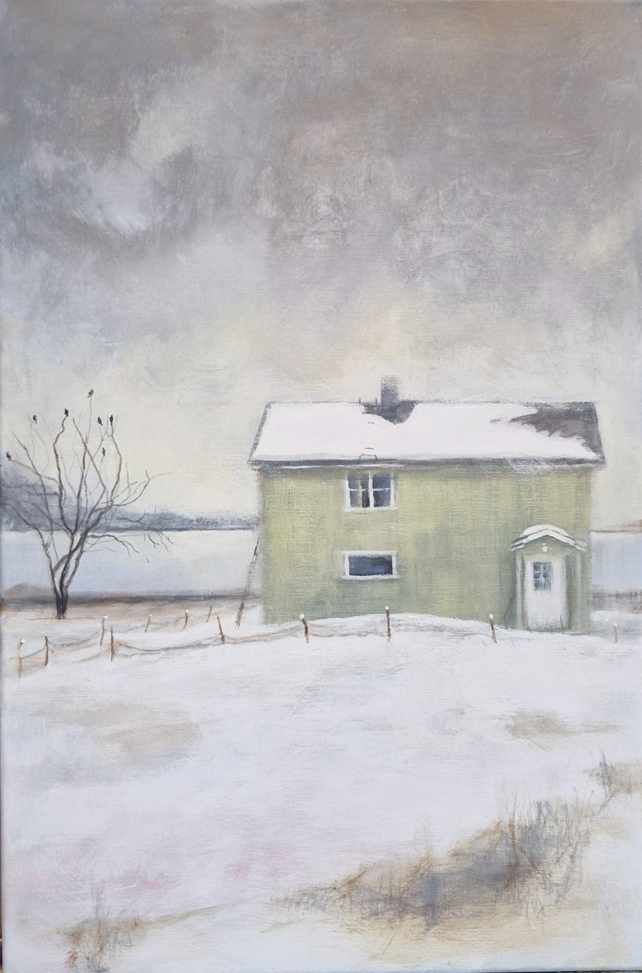 Kråketinget 40 x 60 cm, solgt