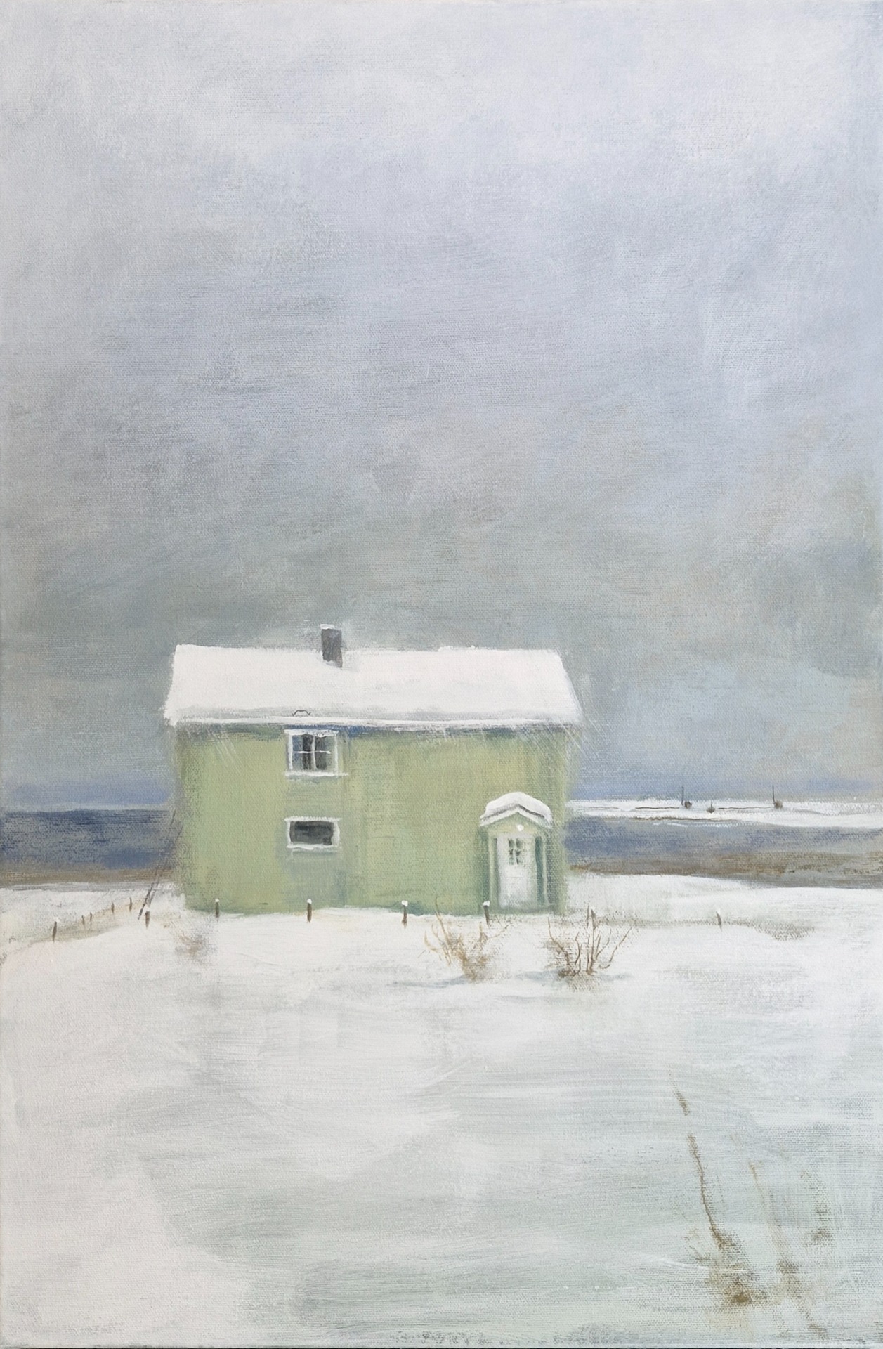 Magda- huset, 40 x 60 cm, solgt